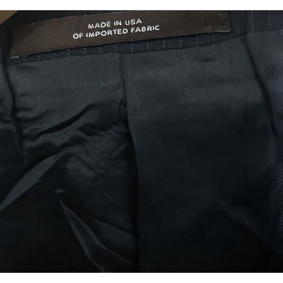 Joseph Abboud Super 120's Black 2 PC Suit 44L/W38 100% Wool USA Made Pant 38x30 - Picture 4 of 13